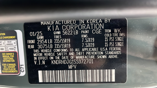 Used 2025 Kia Sorento EX w/ EX Panoramic Sunroof Package AWD/4WD image 30