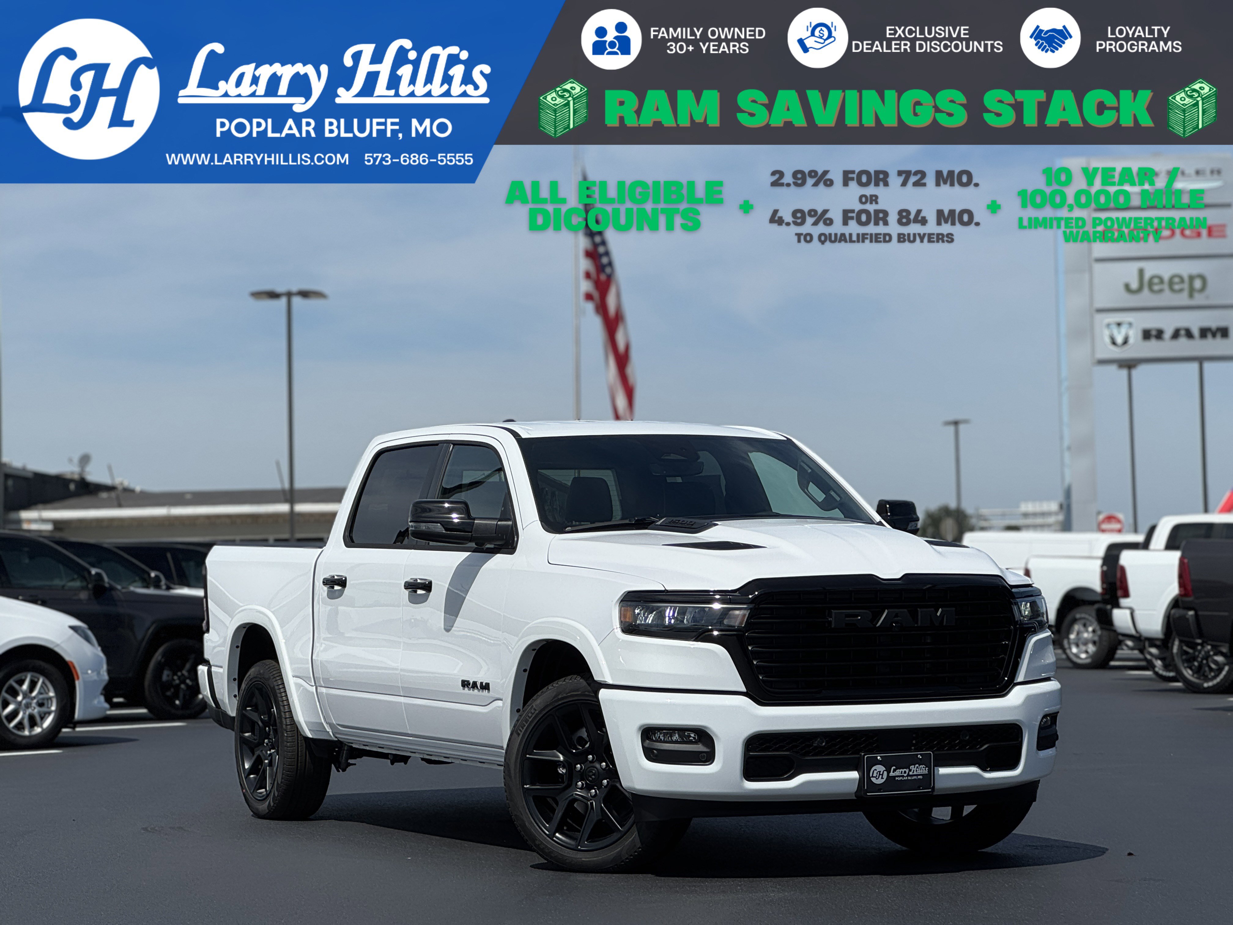 New 2026 RAM 1500 Laramie w/ Night Edition AWD/4WD image 1