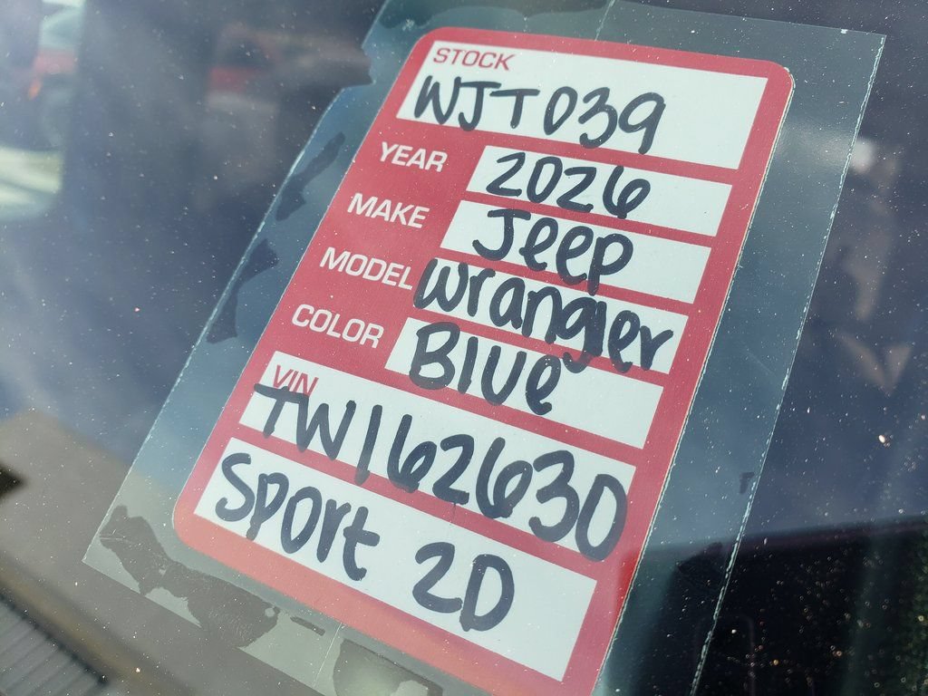New 2026 Jeep Wrangler Sport AWD/4WD image 16
