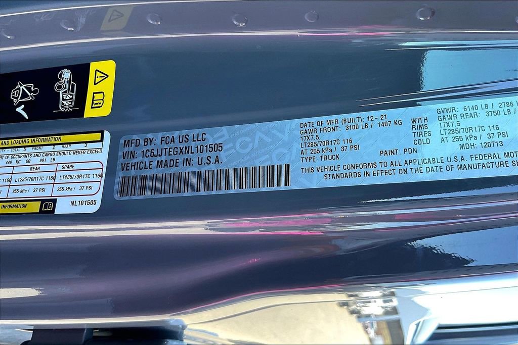 Used 2022 Jeep Gladiator Mojave w/ LED Lighting Group image 21