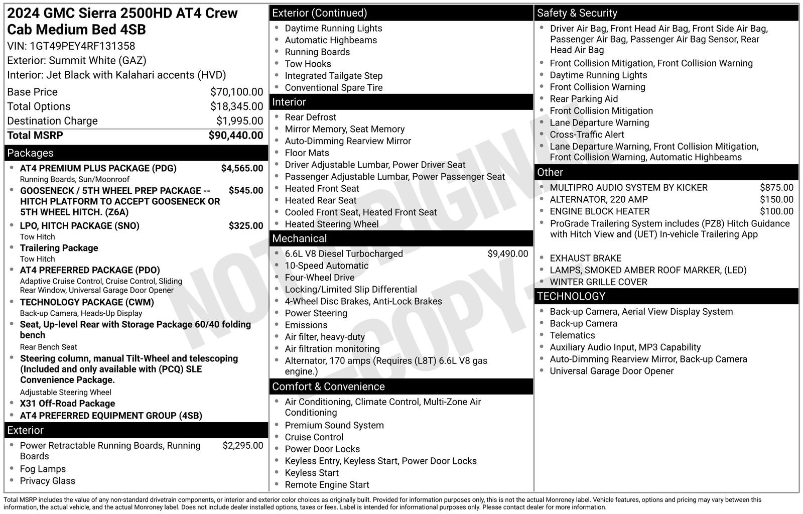 Used 2024 GMC Sierra 2500 AT4 w/ AT4 Premium Plus Package image 13