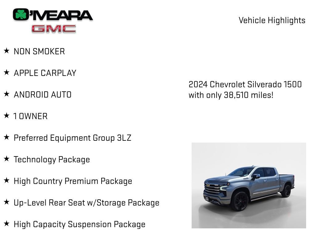 Used 2024 Chevrolet Silverado 1500 High Country w/ High Country Premium Package image 8