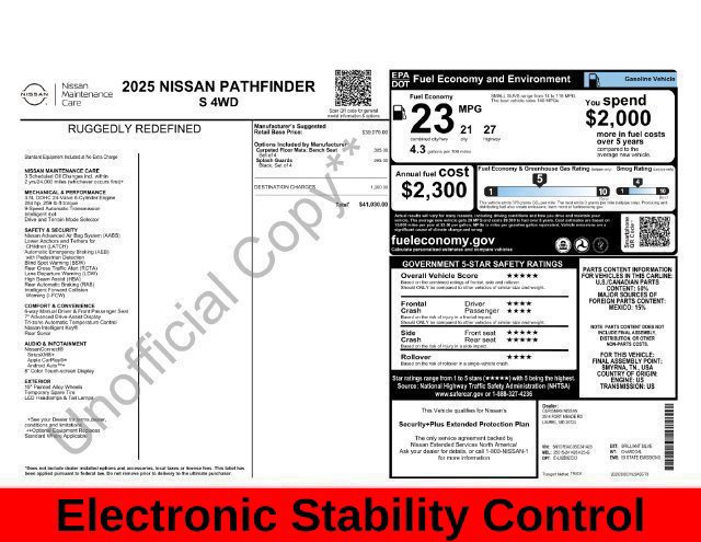 Used 2025 Nissan Pathfinder S AWD/4WD image 41