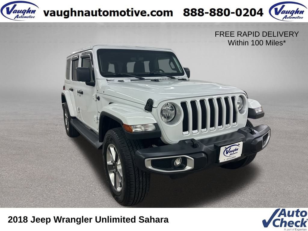Used 2018 Jeep Wrangler Unlimited Sahara w/ Uconnect 4C Nav & Sound Group
