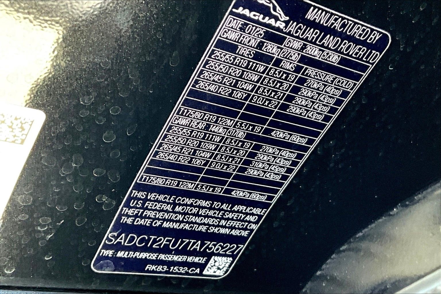 New 2026 Jaguar F-PACE R-Dynamic S AWD/4WD image 13