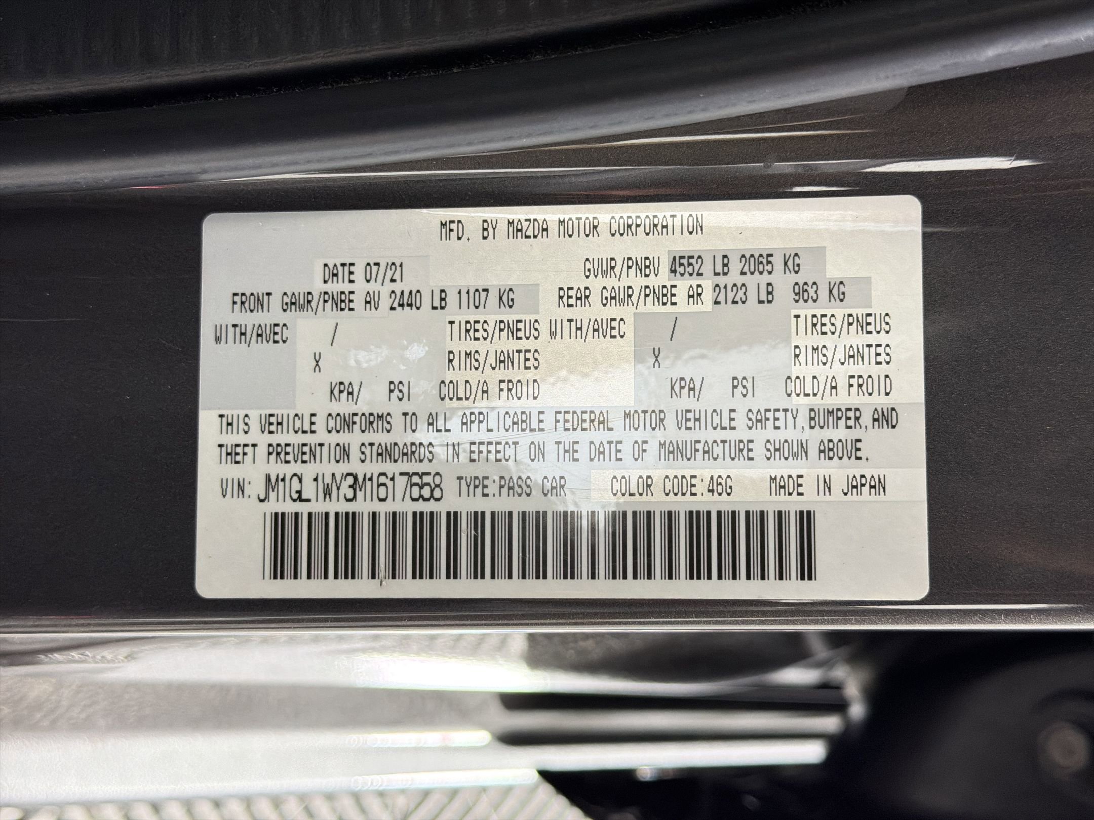 Used 2021 MAZDA MAZDA6 Grand Touring Reserve FWD image 21