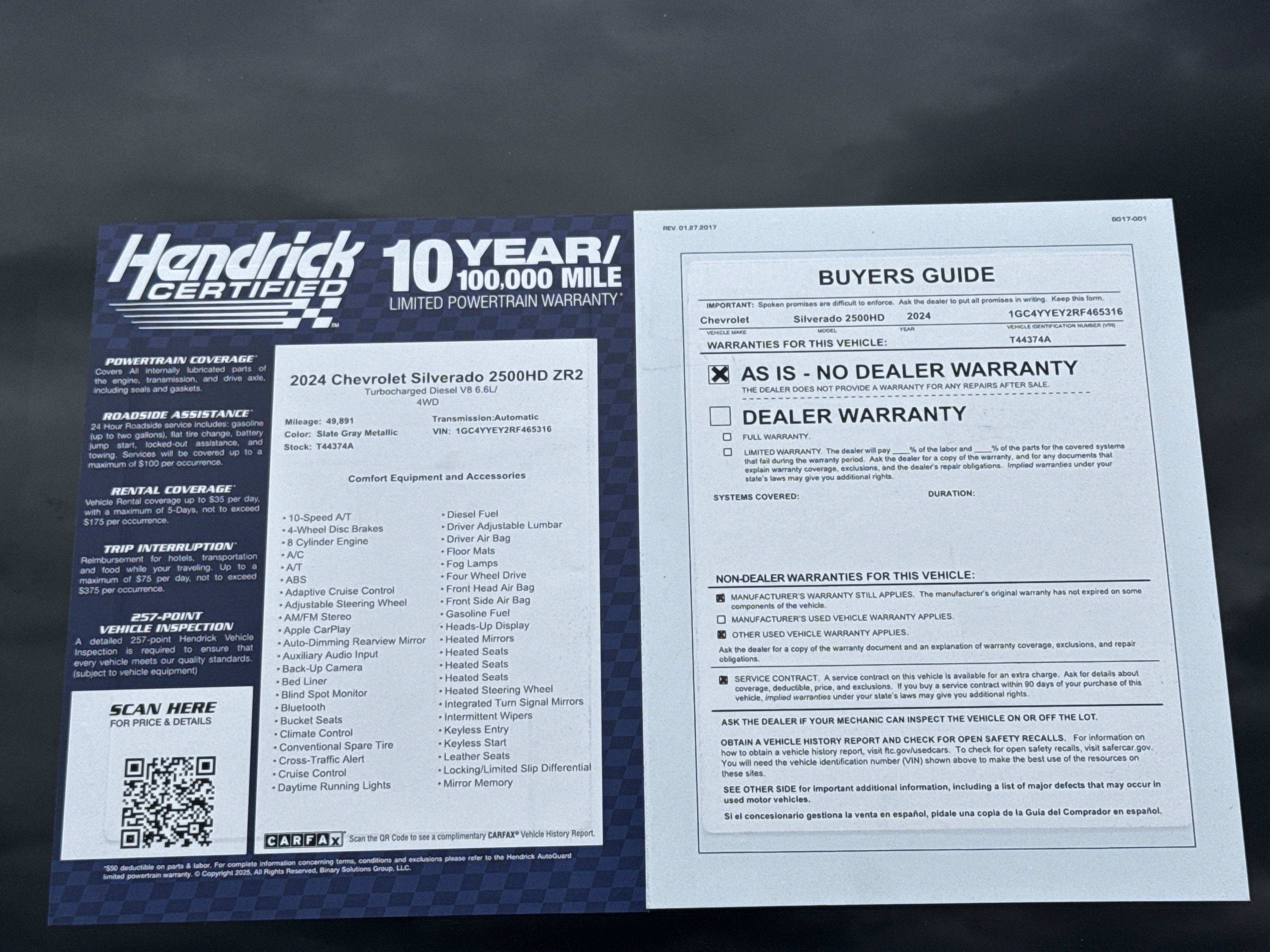 Used 2024 Chevrolet Silverado 2500 ZR2 w/ Technology Package image 37