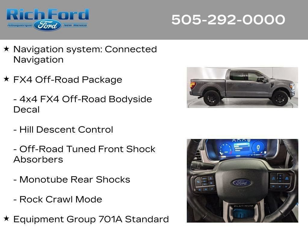 Used 2025 Ford F150 Platinum w/ FX4 Off-Road Package AWD/4WD image 12