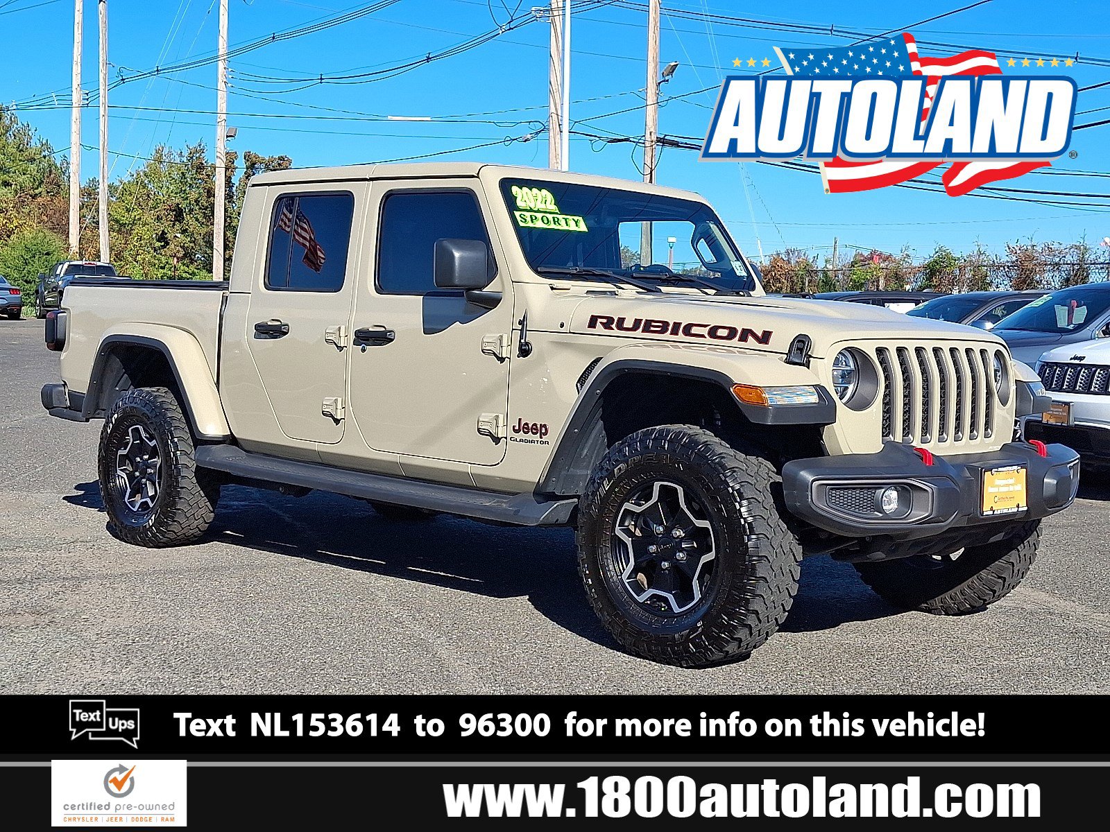 Used 2022 Jeep Gladiator Rubicon w/ LED Lighting Group