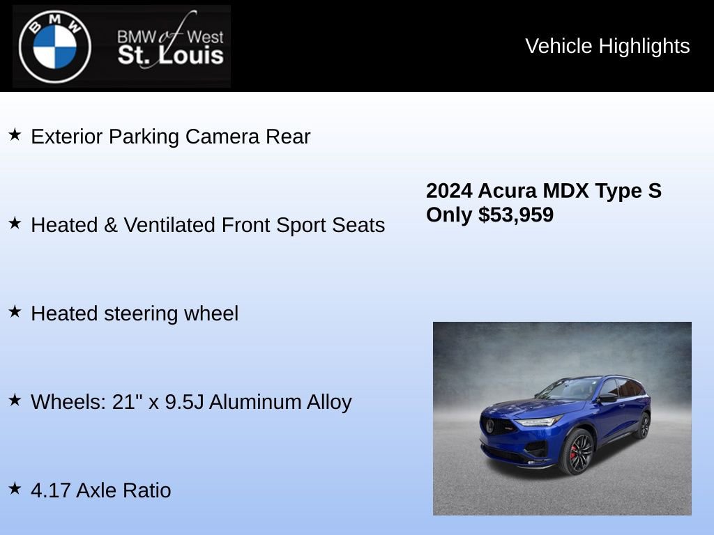 Used 2024 Acura MDX Type S image 16