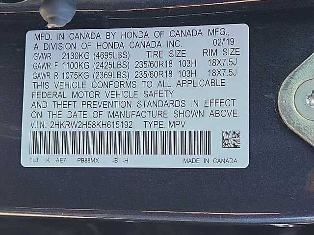 Used 2019 Honda CR-V EX image 26