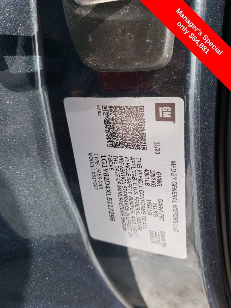 Used 2020 Chevrolet Corvette Stingray Premium Cpe w/ 3LT Preferred Equipment Group image 30