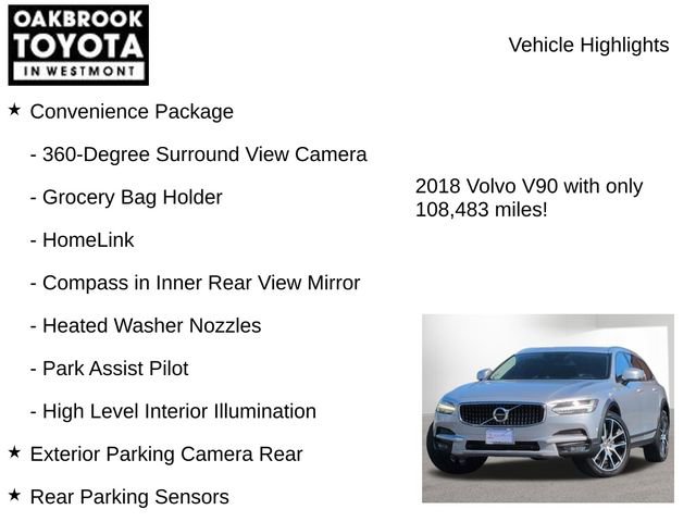 Used 2018 Volvo V90 T6 Cross Country w/ Convenience Package AWD/4WD image 8