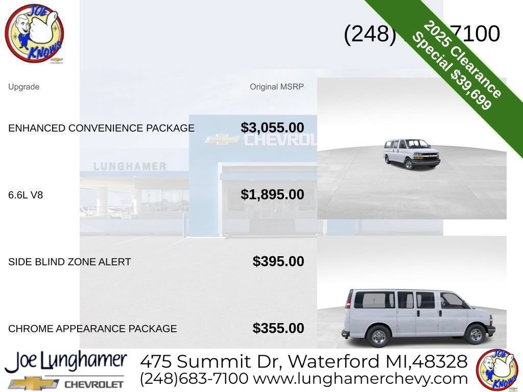 New 2025 Chevrolet Express 2500 w/ Enhanced Convenience Package RWD image 12