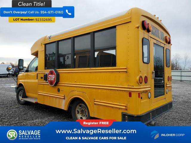 Used 2012 Chevrolet Express 3500 w/ School Bus Package RWD image 4