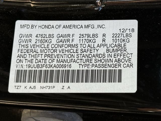Used 2019 Acura TLX w/ Technology & A-SPEC Package AWD/4WD image 31