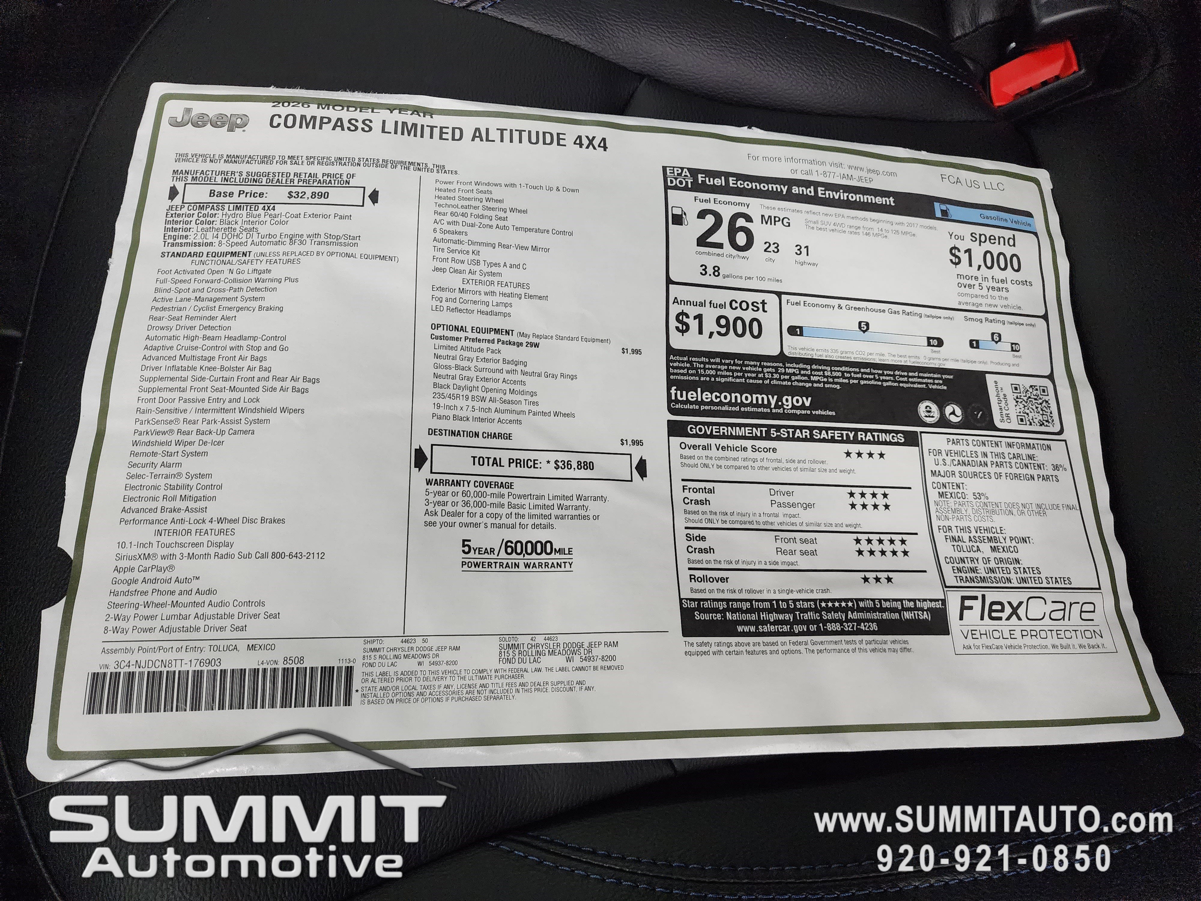 New 2026 Jeep Compass Limited image 36