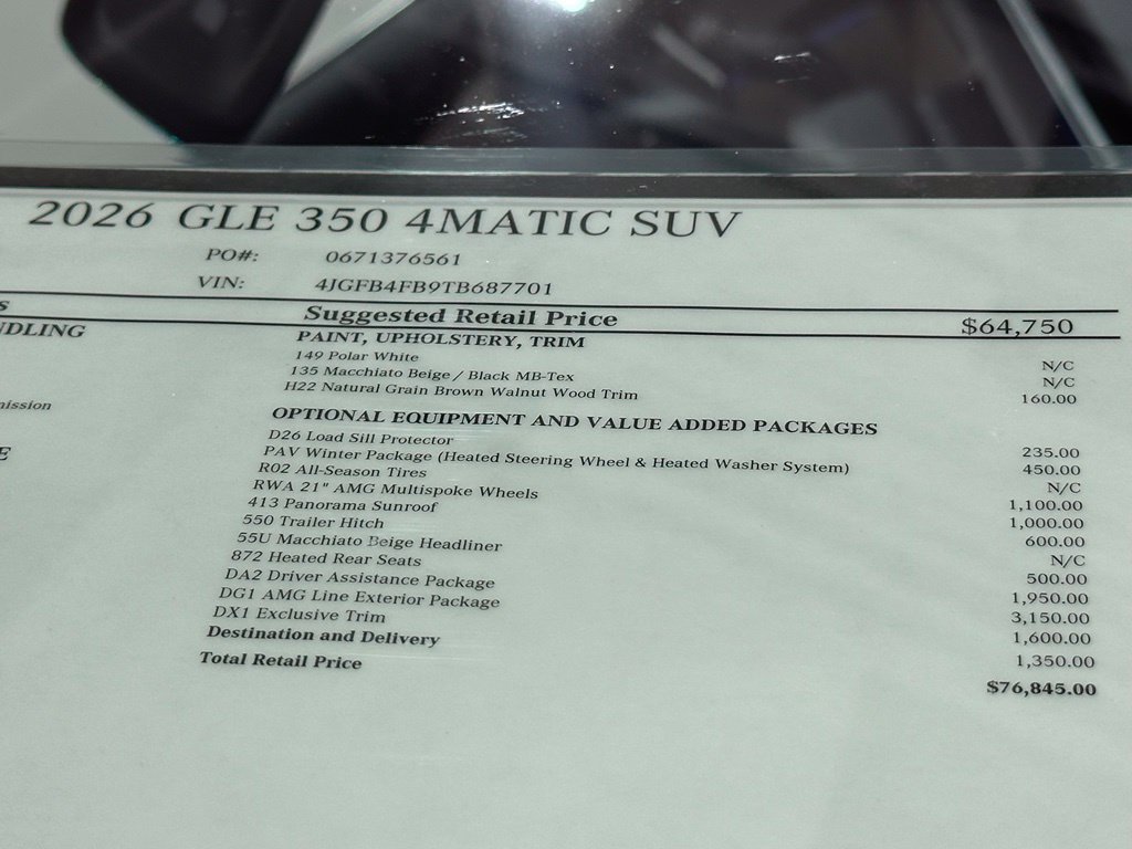 New 2026 Mercedes-Benz GLE 350 4MATIC image 19