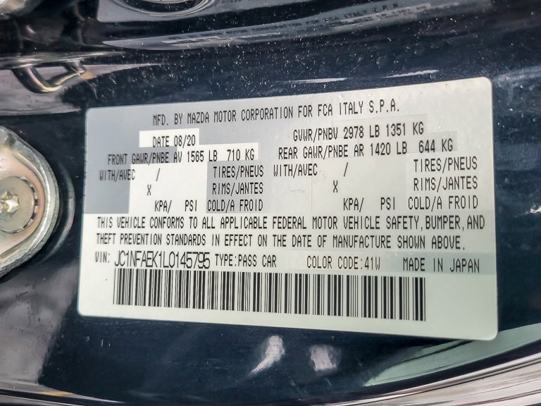 Used 2020 FIAT 124 Spider Abarth w/ Convenience Group image 20