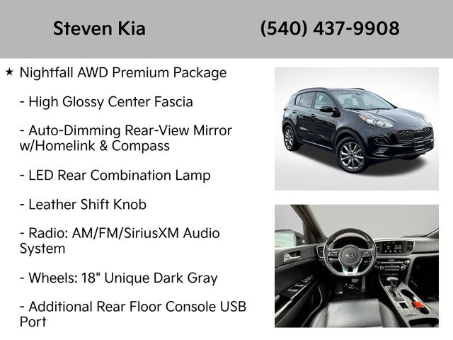 Certified 2022 Kia Sportage Nightfall Edition w/ Nighfall AWD Premium Package image 15