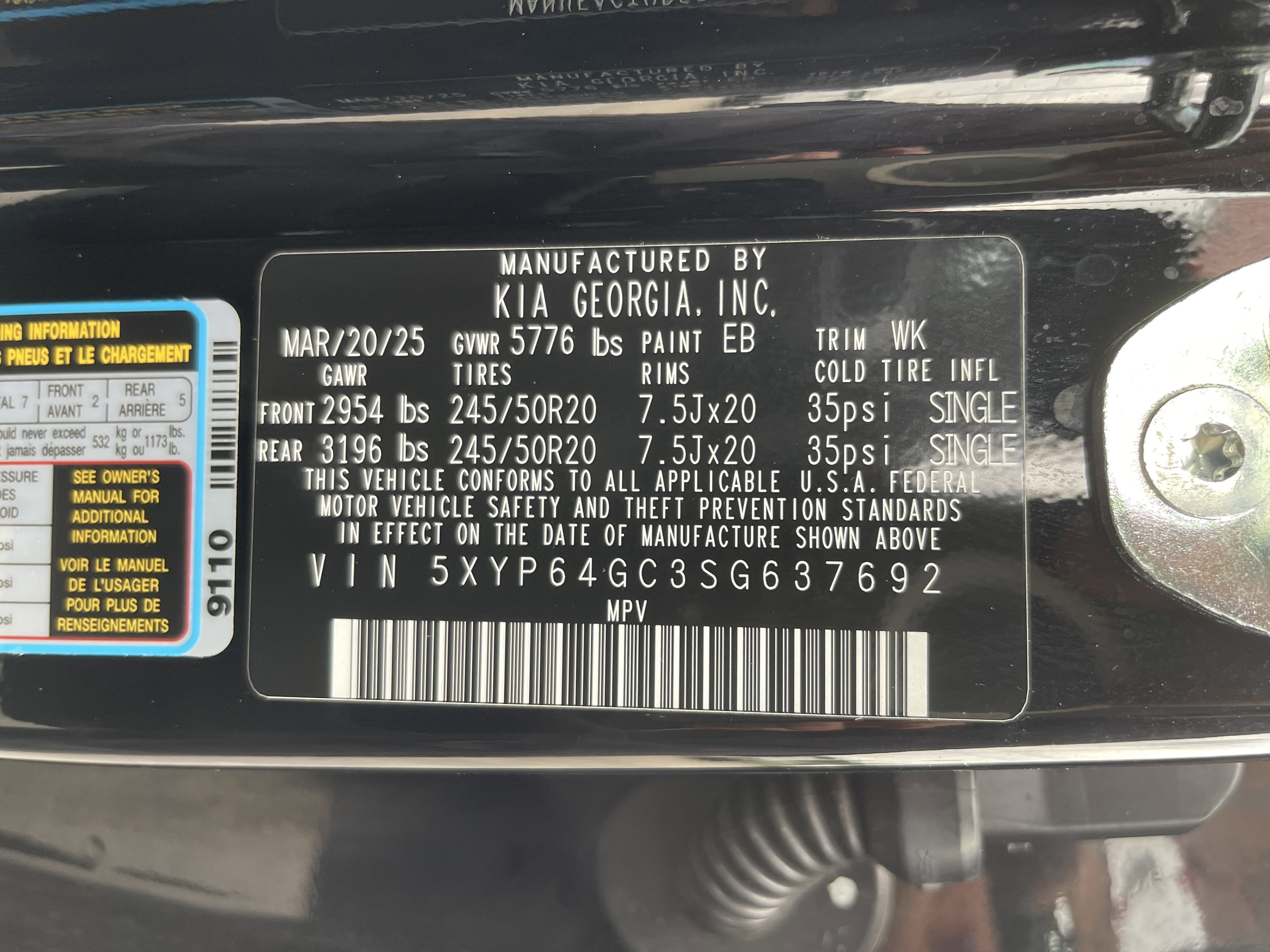 Used 2025 Kia Telluride S image 10