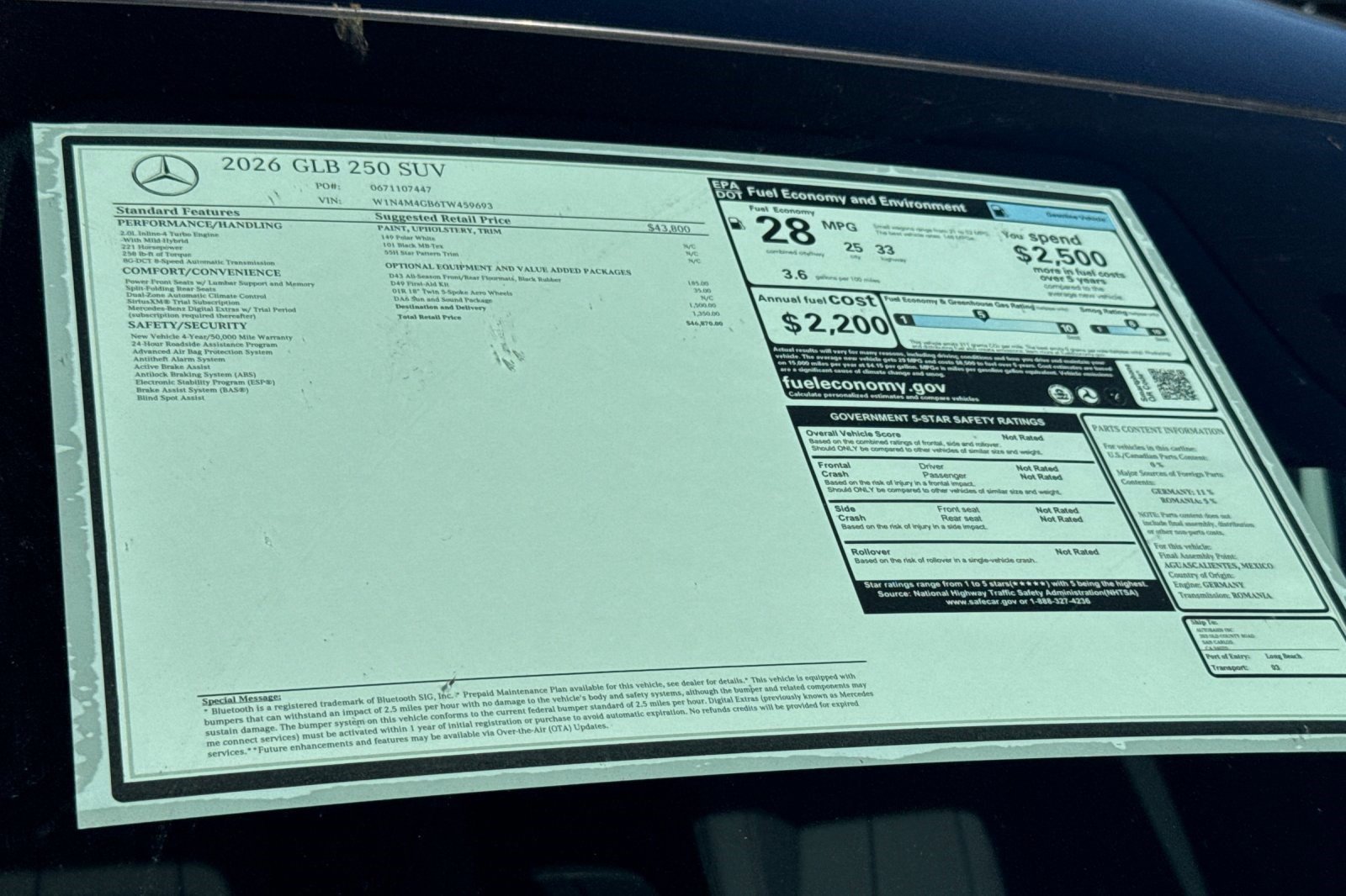 New 2026 Mercedes-Benz GLB 250 image 28