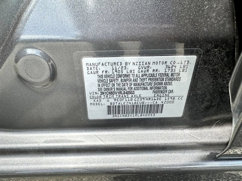 Used 2024 Nissan Versa S w/ Trunk Package FWD image 31