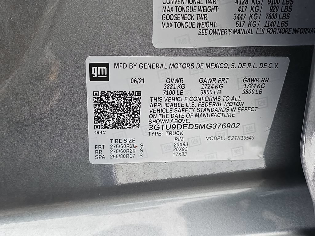 Certified 2021 GMC Sierra 1500 SLT w/ SLT Convenience Package AWD/4WD image 40
