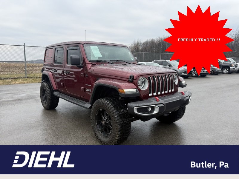 Used 2021 Jeep Wrangler Unlimited Sahara w/ LED Lighting Group image 1