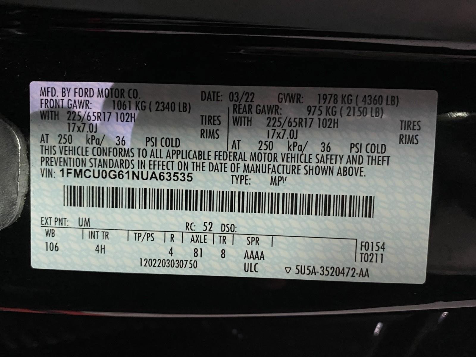 Used 2022 Ford Escape SE image 28