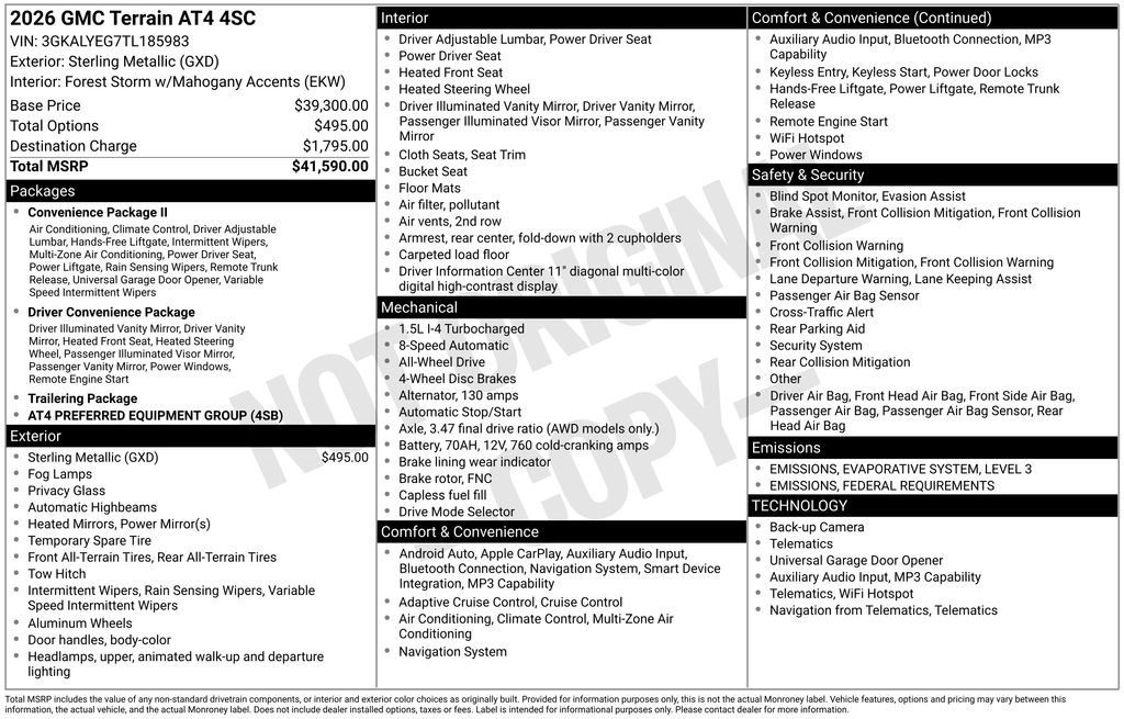 New 2026 GMC Terrain AT4 video 4