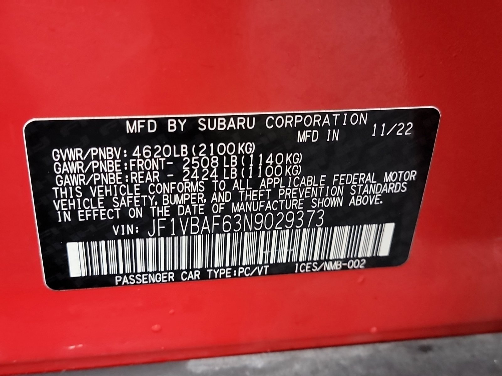 Used 2022 Subaru WRX Premium image 32