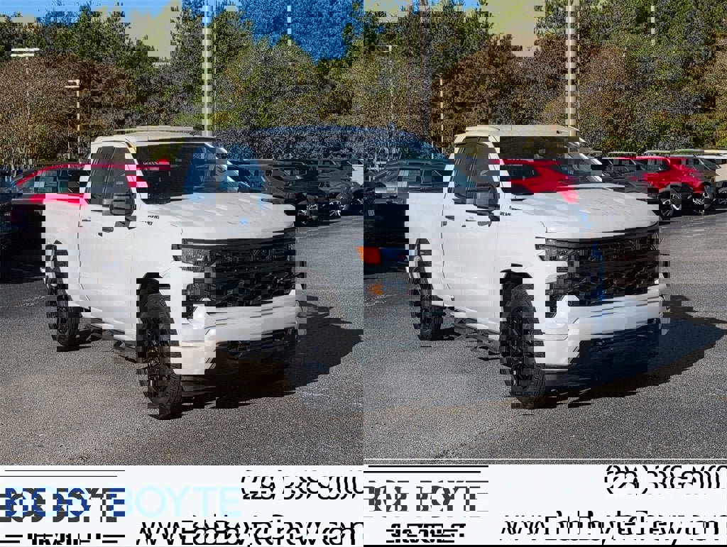 Certified 2024 Chevrolet Silverado 1500 Custom w/ LPO, Dark Essentials Package