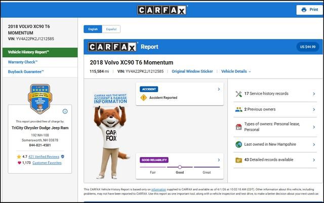 Used 2018 Volvo XC90 T6 Momentum w/ Convenience Package image 13