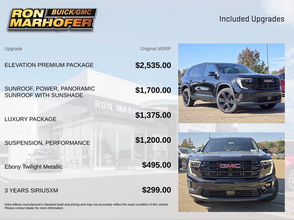 New 2027 GMC Acadia Elevation w/ Elevation Premium Package AWD/4WD image 6