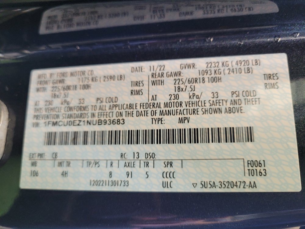 Used 2022 Ford Escape SE w/ Convenience Package FWD image 33