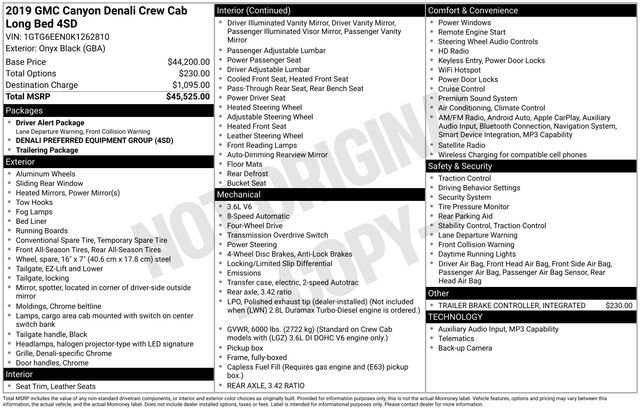 Used 2019 GMC Canyon Denali AWD/4WD image 5
