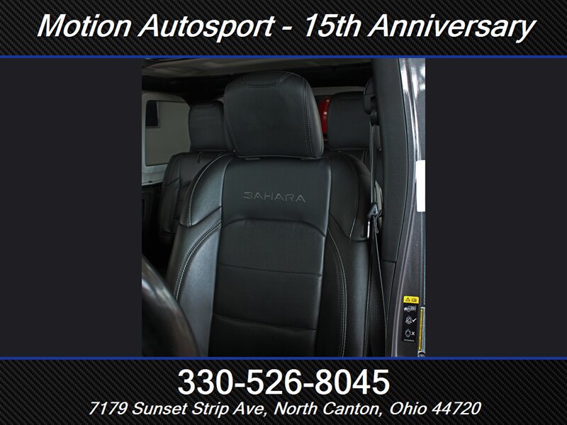 Used 2021 Jeep Wrangler Unlimited Sahara w/ Uconnect 4C Nav & Sound Group AWD/4WD image 34