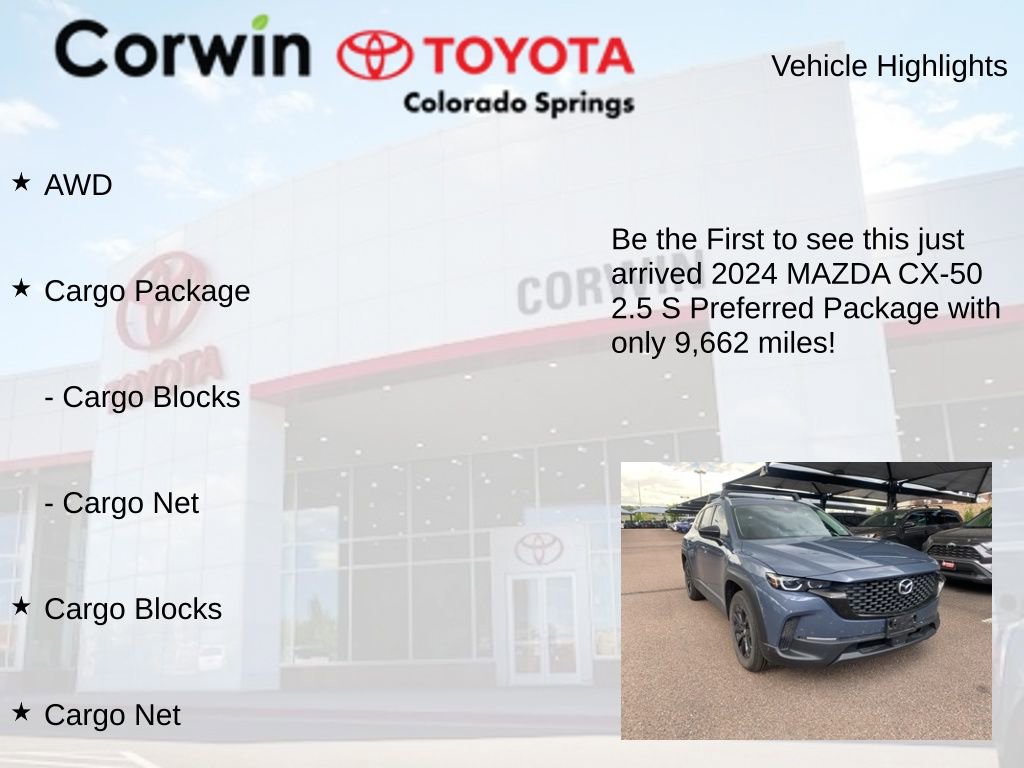 Used 2024 MAZDA CX-50 AWD 2.5 S w/ Cargo Package image 4