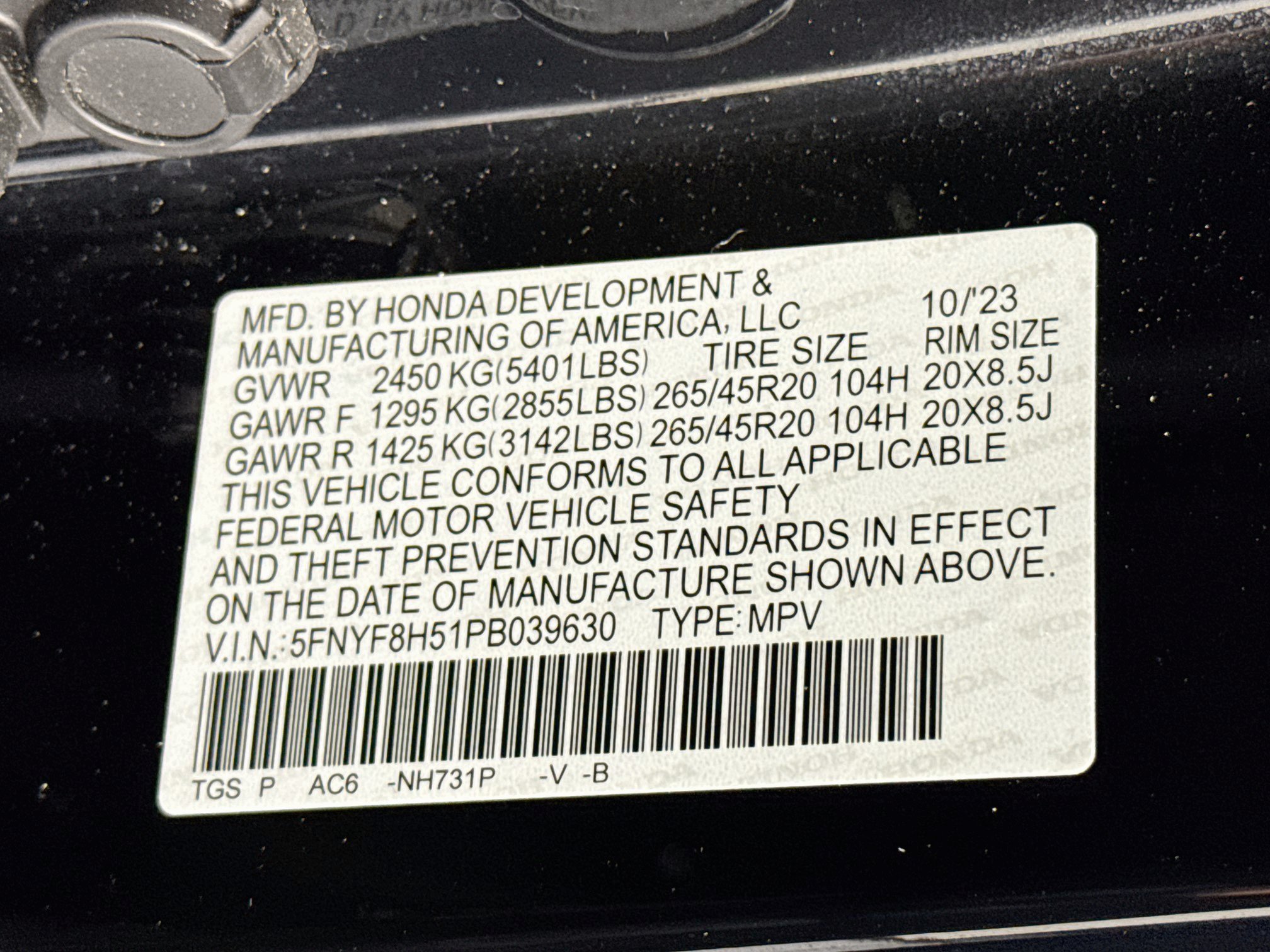 Certified 2023 Honda Passport EX-L image 31