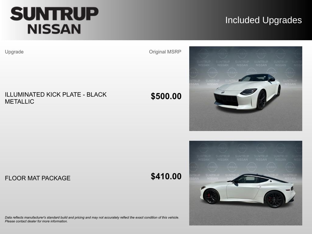 Used 2024 Nissan Z Performance w/ Floor Mat Package RWD image 2