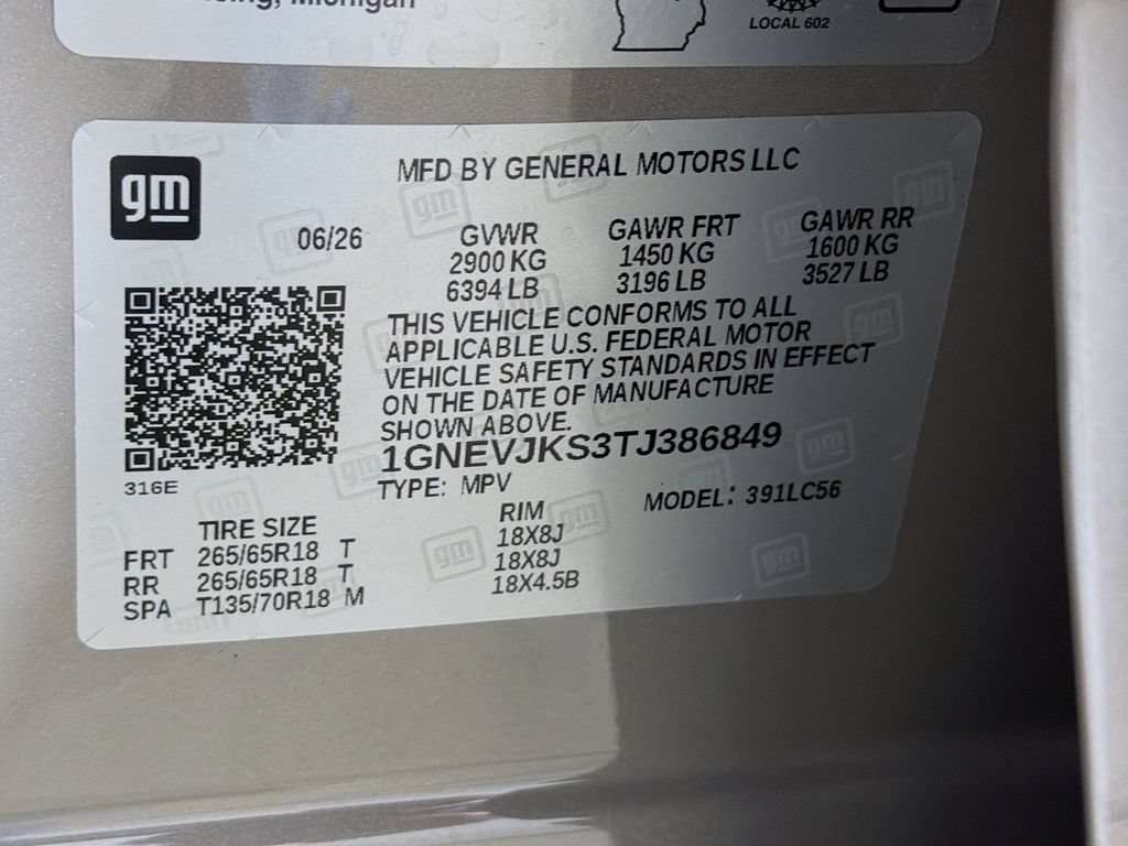 New 2026 Chevrolet Traverse Z71 w/ Enhanced Driving Package AWD/4WD image 29