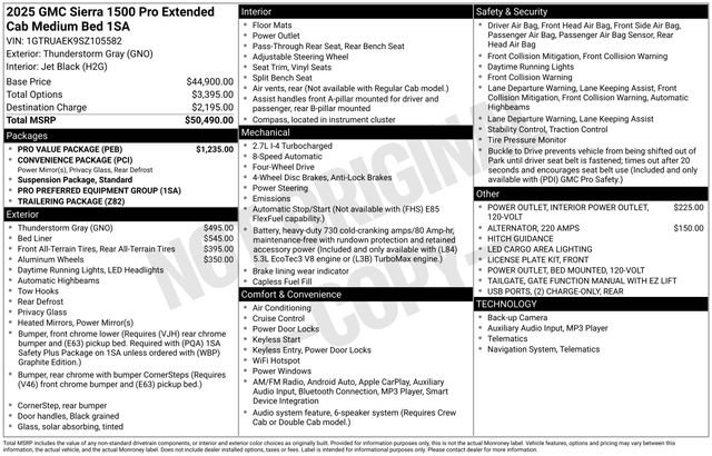 Used 2025 GMC Sierra 1500 Pro w/ Pro Value Package image 27