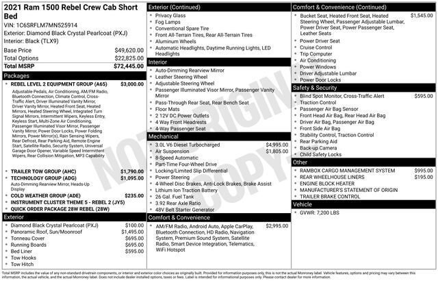 Used 2021 RAM 1500 Rebel w/ Rebel Level 2 Equipment Group image 3