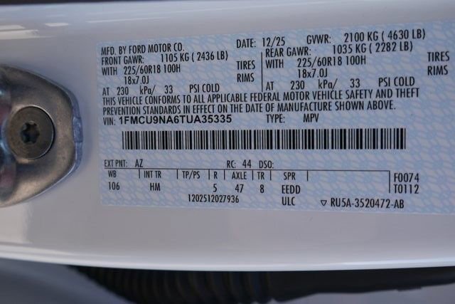 New 2026 Ford Escape ST-Line Select w/ Equipment Group 401A AWD/4WD image 28