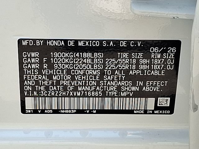New 2027 Honda HR-V EX-L image 23