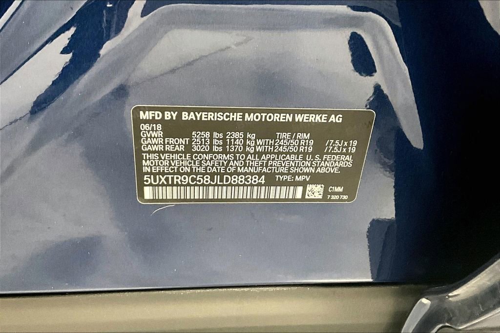 Used 2018 BMW X3 xDrive30i w/ Executive Package image 33