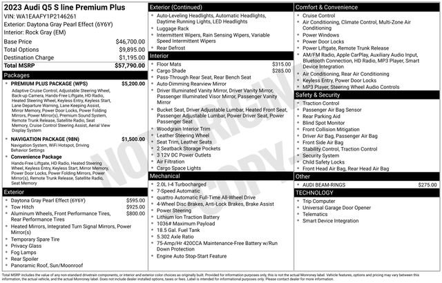 Used 2023 Audi Q5 2.0T Premium Plus w/ Premium Plus Package image 4