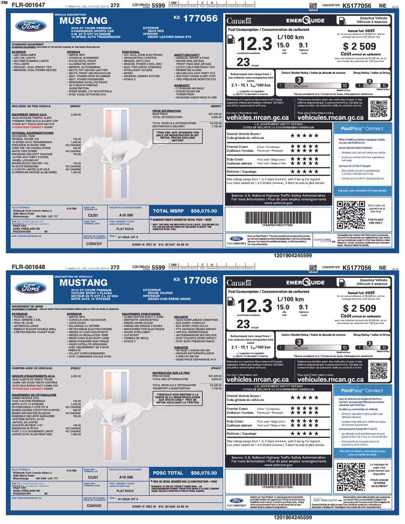 Certified 2019 Ford Mustang GT Premium w/ Equipment Group 401A image 30