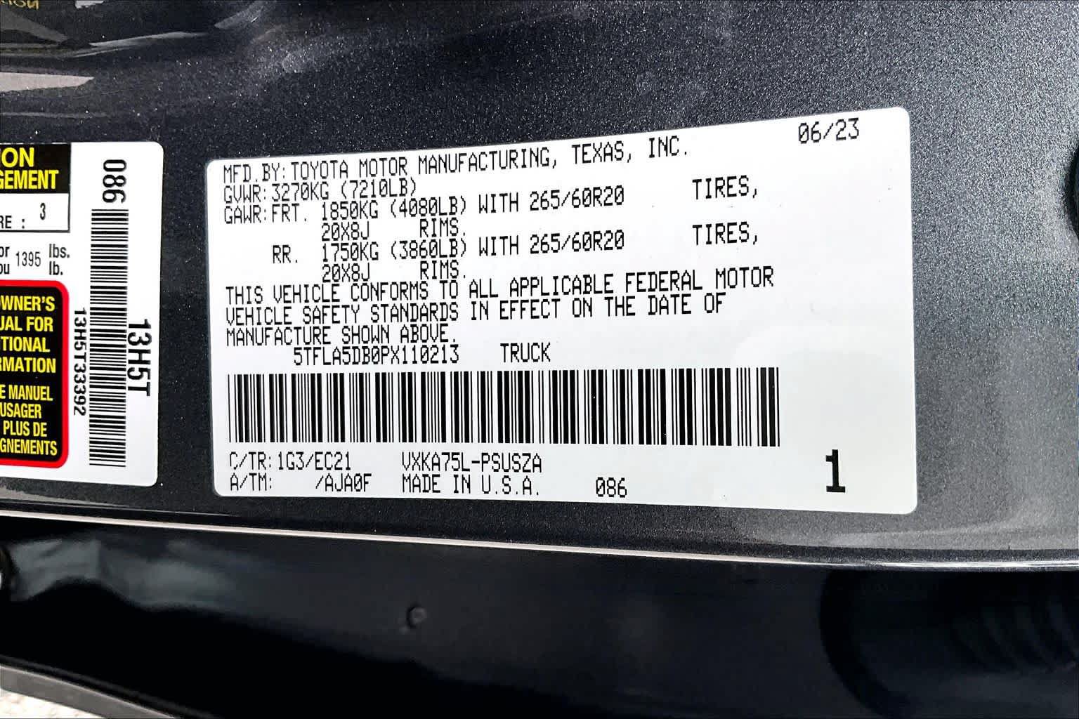 Used 2023 Toyota Tundra SR5 w/ TRD Sport Premium Package AWD/4WD image 32